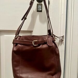 Brown Leather Shoulder Bag